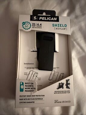 Pelican Shield Kevlar Holster with Belt Clip - Black
